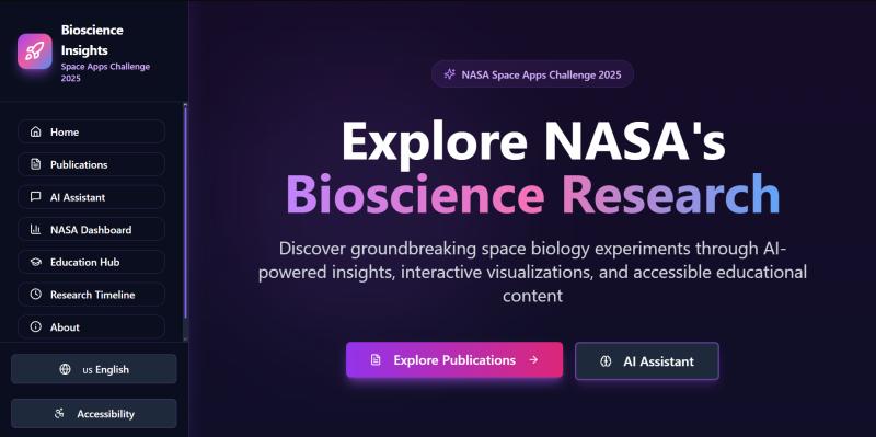 Cosmic Bloom - NASA Space Apps 2025